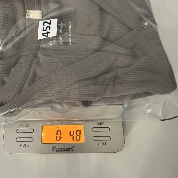 Guess Ribbed Henley Top Womens S Brown Metallic Shimmer V Neck Y2K Mean Girls - Picture 11 of 11